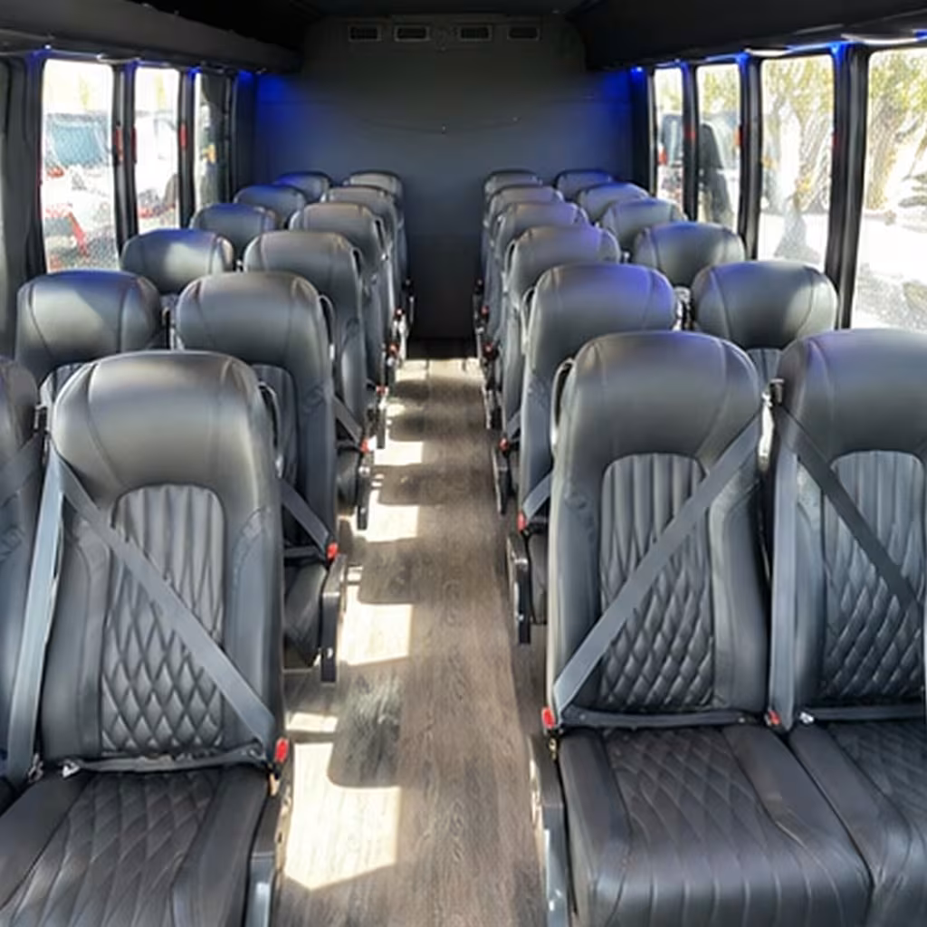 28 passenger minibus interior